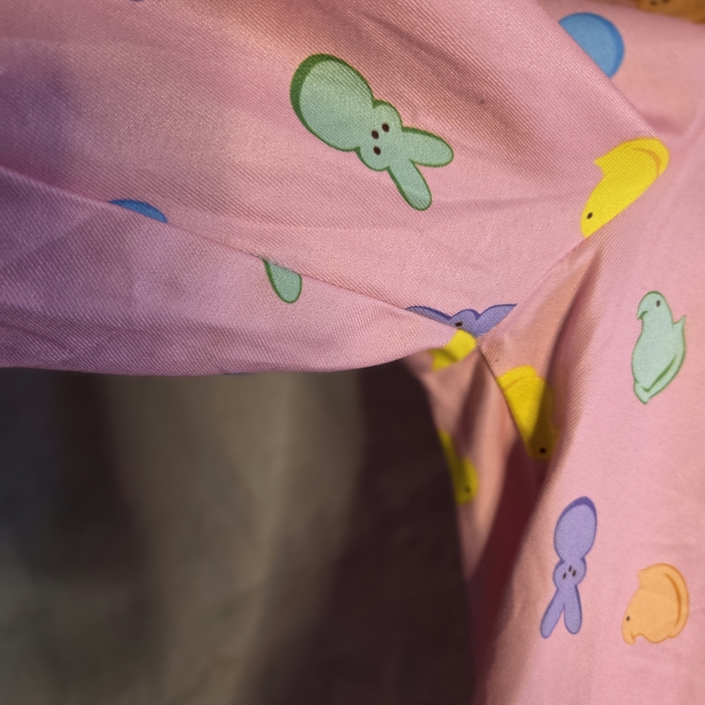 Cozy Peeps Pink and Yellow Pajama Bottoms with Elastic Waistband - Picture 6 of 9